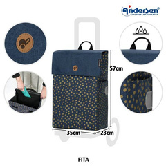 Torba na stelaż wózka zakupowego ANDERSEN Fita