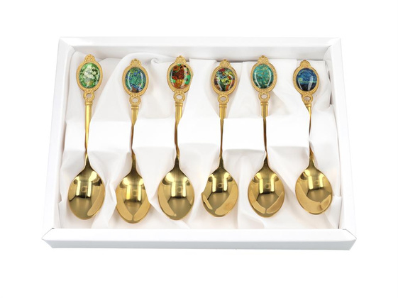 Kpl. 6 łyżeczek - V. van Gogh, mix (CARMANI)