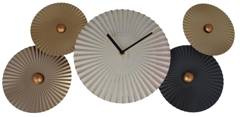 Dekoracja ścienna koła z zegarem