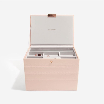 Szkatułka na biżuterię Stackers poczwórna classic różowa różowe złoto