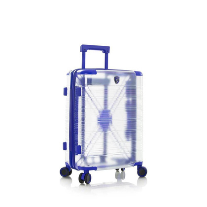 Heys X-Ray mała niebieska transparentna walizka  kabinowa na kółkach