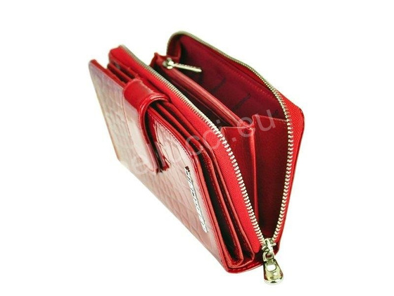 Portfel damski skórzany PELLUCCI BC-116 Jagoda