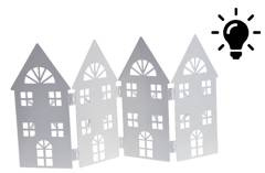 Domek metalowy ledowy