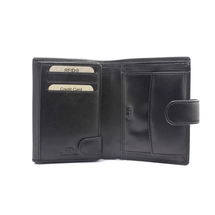 Portfel męski PELLUCCI 988-623 RFID Czarny / Niebieski