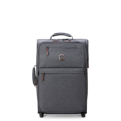 Delsey Maubert 2.0 Mała miękka walizka kabinowa 55 cm antracyt