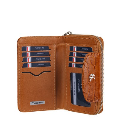 Personalizowany damski portfel skórzany Canaletto PD1445s262 RFIDPS