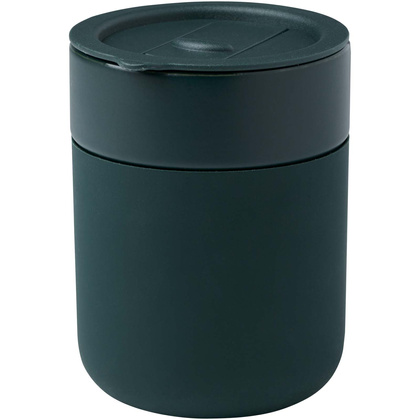 Java kubek ceramiczny z silikonową osłoną i plastikową pokrywką 330 ml