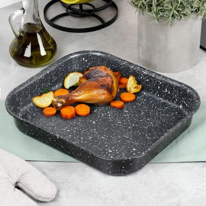 Forma blacha brytfanna brytfanka granitowa do pieczenia ciasta mięsa warzyw GRANDE 3 l