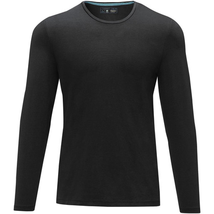 Męski T-shirt organiczny Ponoka z długim rękawem