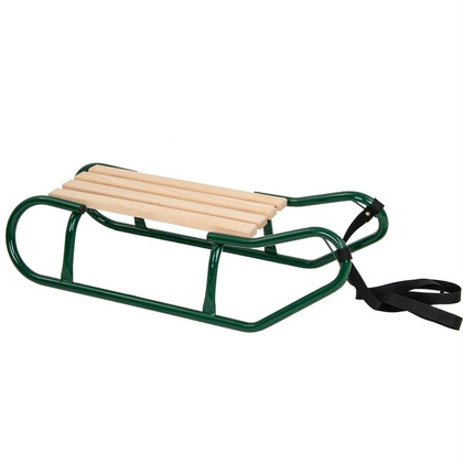 Sanki metalowe Kubuś bez oparcia zielone