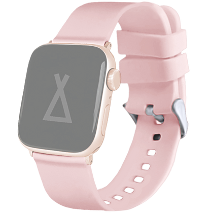 LAVVU Jasnoróżowy silikonowy pasek do zegarka dla APPLE WATCH 38-40 mm