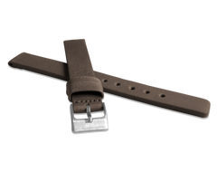 LAVVU Ciemnobrązowy gładki pasek PLAIN z luksusowej skóry Top Grain - 12