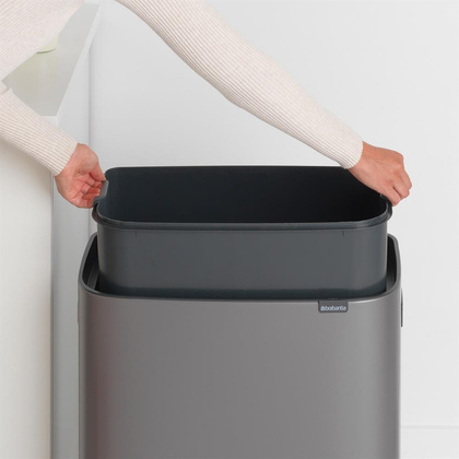 Kosz na śmieci Touch Bin Bo 60l platyna 223068