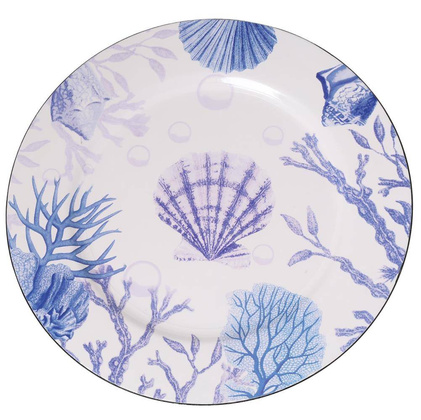 Podtalerz biały w morskie wzory