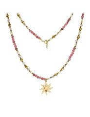 Naszyjnik SŁOŃCE Turmalin 925