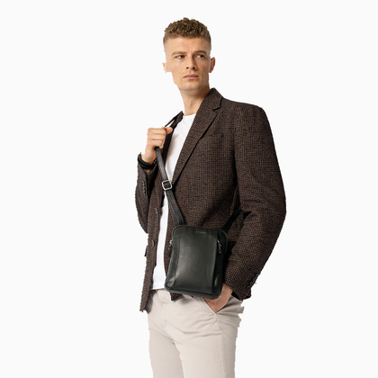 Torba na ramię skórzana PUCCINI ROYAL COLLECTION LGD5223 2 Brązowa