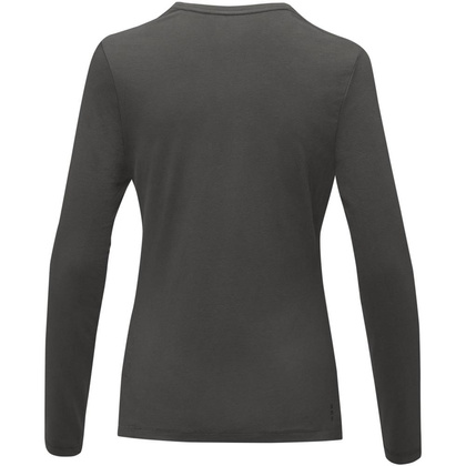 Damski T-shirt organiczny Ponoka z długim rękawem