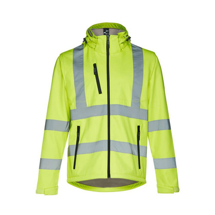 THC ZAGREB WORK. Kurtka softshell o wysokiej widoczności (unisex)