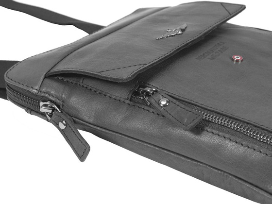 Torba listonoszka Aeronautica Militare Vintage czarna