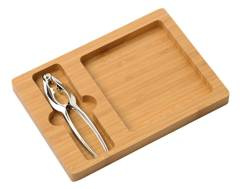 Metalowy dziadek do orzechów KNACK, brązowy, srebrny