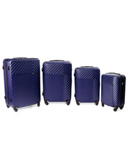 Zestaw 4 walizek PELLUCCI RGL 741 Granatowy