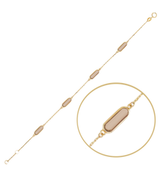 MINET Złota bransoletka z kamieniami Au 585/1000 1,65g