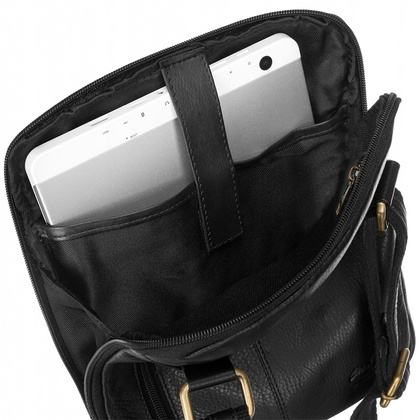 Listonoszka męska z przegrodą na urządzenie przenośne