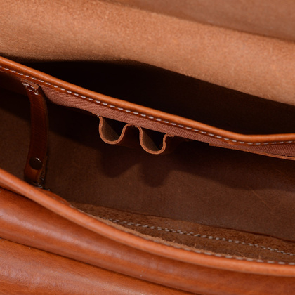 Torebka damska skórzana KEMER 887 Jasny brąz