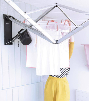 Suszarka ścienna Wallfix 24m szara 375842