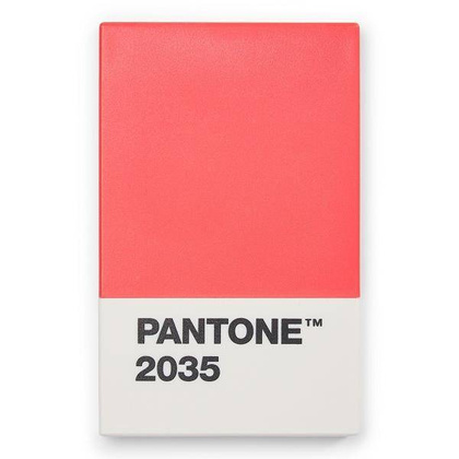 Etui na karty kredytowe i wizytówki PANTONE - czerwone 2035