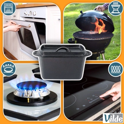 Forma do chleba z pokrywką żeliwna CAST LINE 27 cm, 2 l