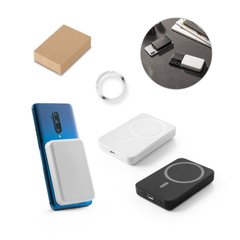 AMPERE 5. Magnetyczny power bank 5 000 mAh z superszybką ładowarką bezprzewodową 15