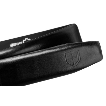 Elegancki pasek męski z klamrą automatyczną - Peterson PTN A007 BLACK 125