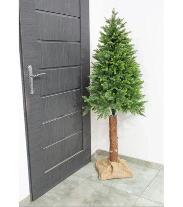 SZTUCZNA CHOINKA NA PNIU 150 cm FULL PE 01 100% JASNOZIELONA SILIKONOWA