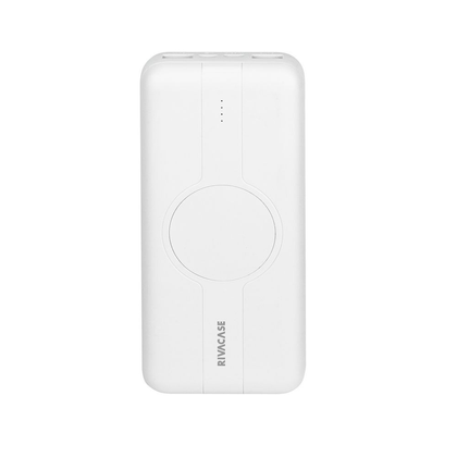 RIVACASE Powerbank VA2602 20000 mAh USB-C 20W + Qi 10W biały