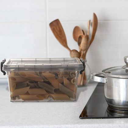 Pojemnik kuchenny do przechowywania żywności z pokrywką klipsami 5 l