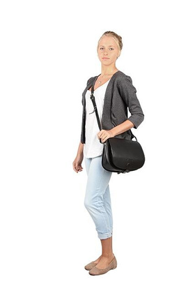 Listonoszka duża torebka KEMER VOOC Vintage P27 Naturalna