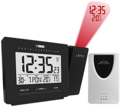 LAVVU Budzik cyfrowy z projekcją sterowany radiowo PROJECTION