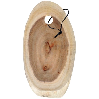 Deska kuchenna do krojenia serwowania talerz drewniany taca naturalna 34x16 cm