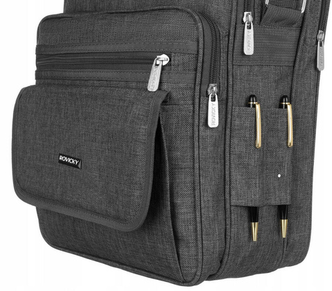 Pojemna listonoszka meska z poliestru