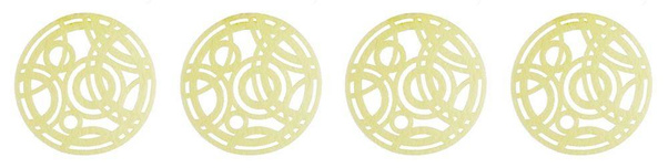 Kpl.4 podkładek filcowych kremowych