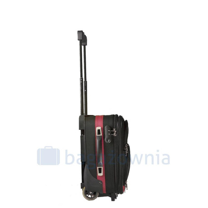 Bardzo mała walizka PELLUCCI RGL 652 WIZZ AIR Czarny/Czerwony