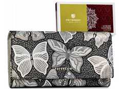 Pojemny, duży portfel damski ze skóry naturalnej