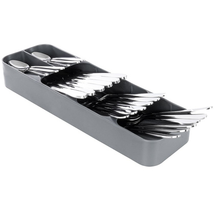 Organizer wkład do szuflady na sztućce szary 39x11,5x5,5 cm