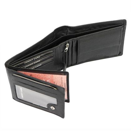 Portfel męski skórzany TCC 5600-6 RFID Czarny