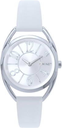 MINET Srebrny zegarek damski ICON SILVER