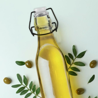 Butelka szklana kwadratowa z klipsem korkiem na oliwę alkohol syrop 0,29 l