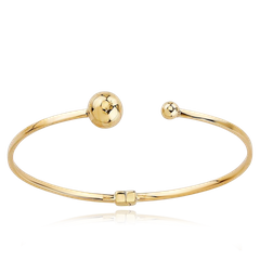 MINET Złota solidna bransoletka z kulkami Au 585/1000 3,45g