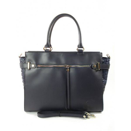 GRANAT DUŻA TOREBKA SKÓRZANA TECZKA A4  VERA PELLE  VP655BS