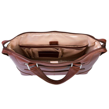 Torba męska skórzana na laptopa 17" MCKLEIN Arcadia Brązowa